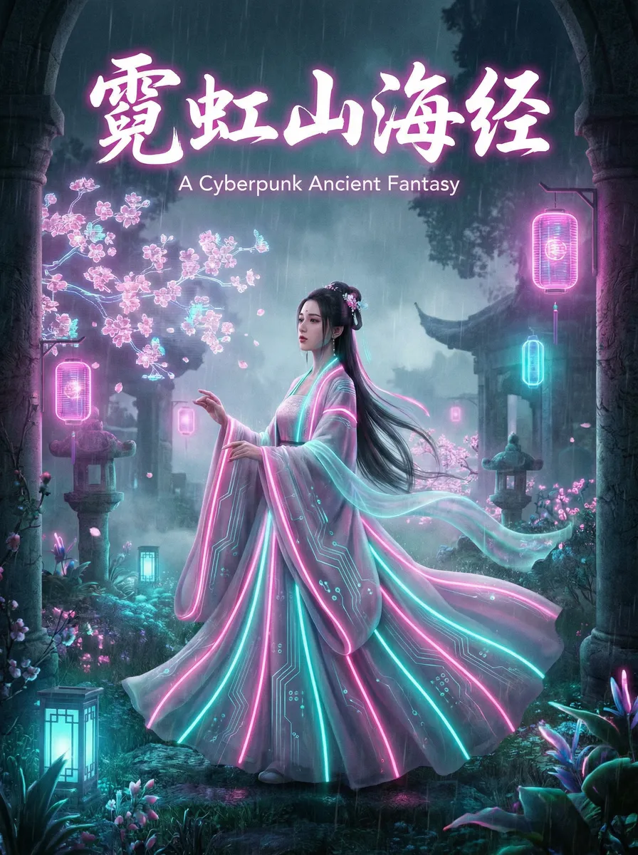 新潘金莲 古风奇缘短剧 - 霓虹山海经海报